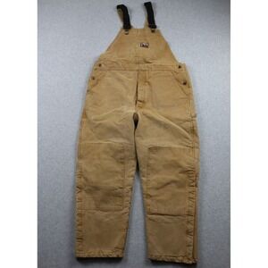Steiner Bib Overalls Mens XL Thermal-Tuff Insulated Double Knee Work Chore Brown